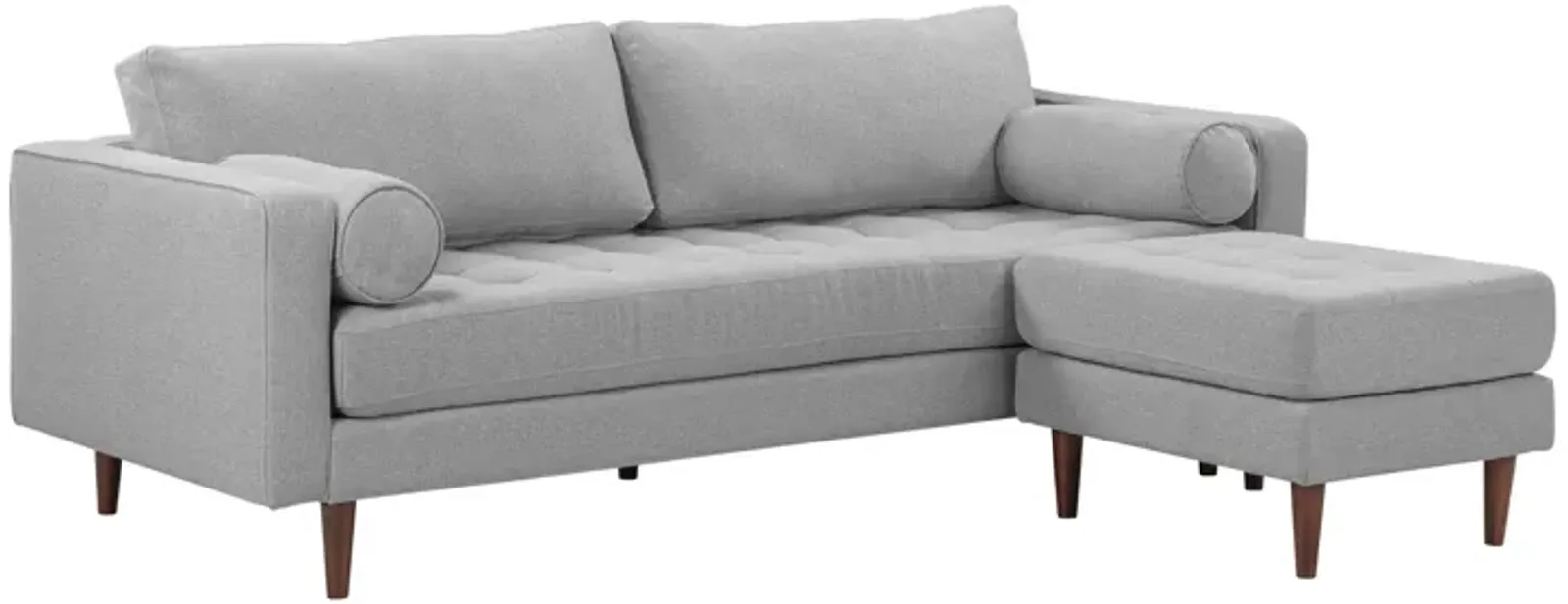 Cave Gray Tweed Sectional