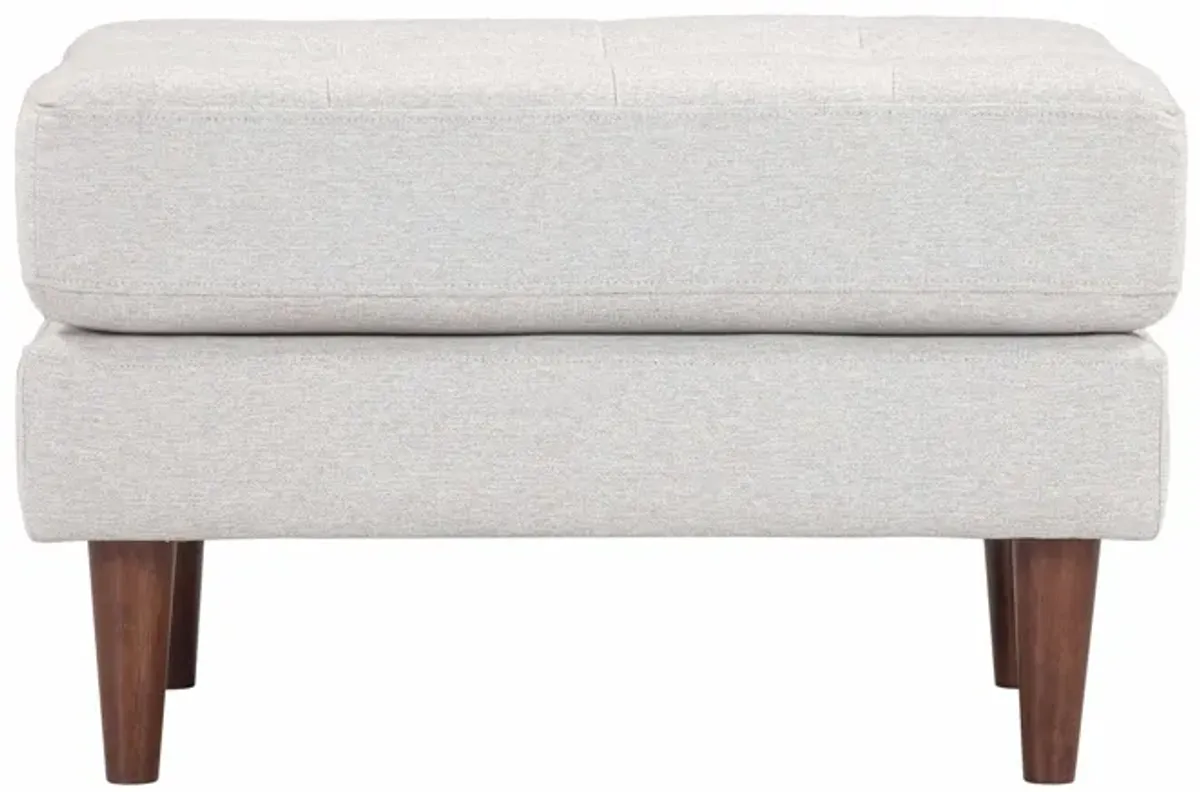 Cave Beige Tweed Ottoman