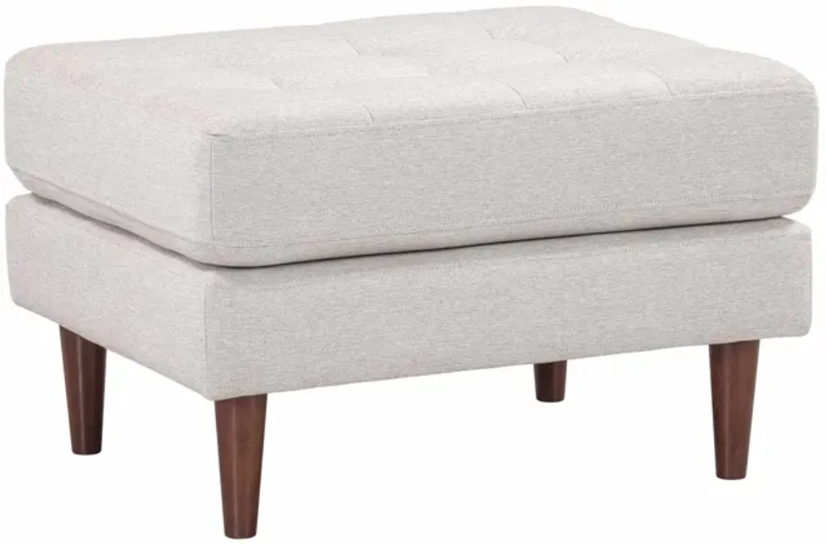 Cave Beige Tweed Ottoman