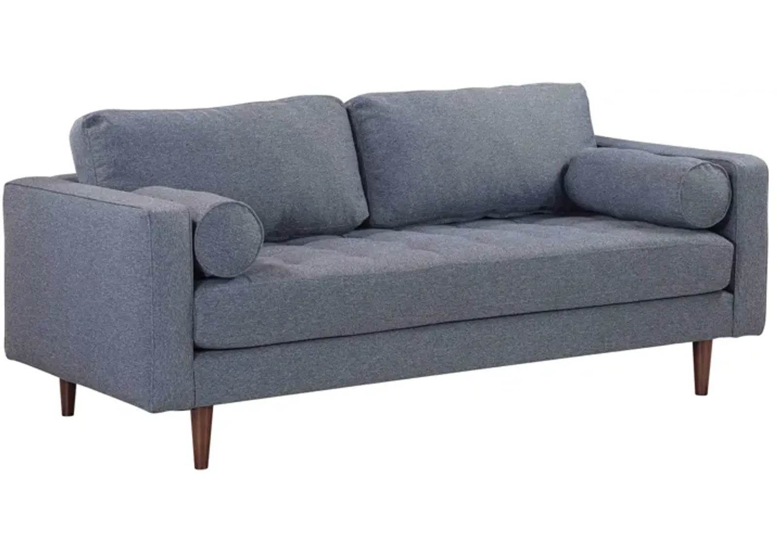 Cave Navy Tweed Loveseat