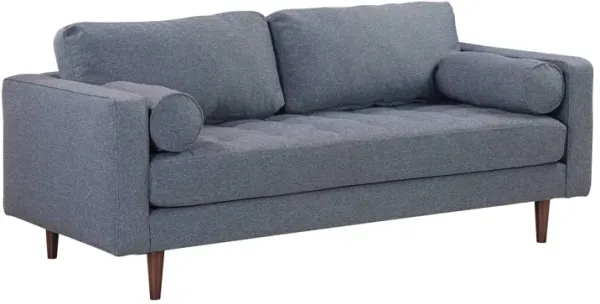 Cave Navy Tweed Loveseat