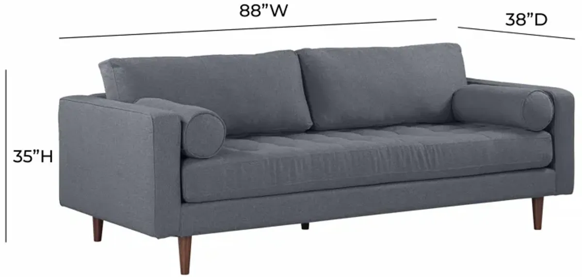 Cave Navy Tweed Sofa