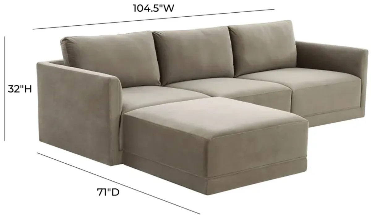 Willow Taupe Modular Sectional