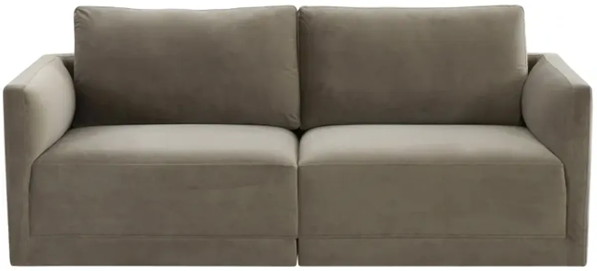 Willow Taupe Modular Loveseat