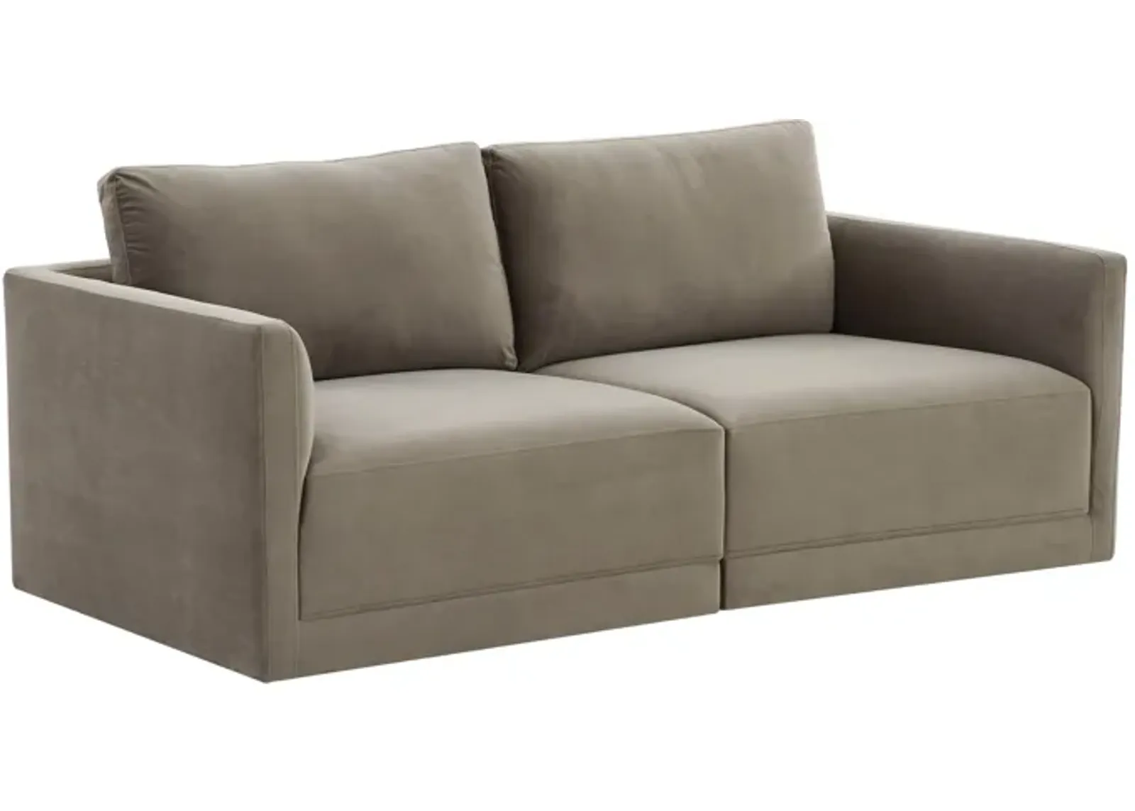 Willow Taupe Modular Loveseat