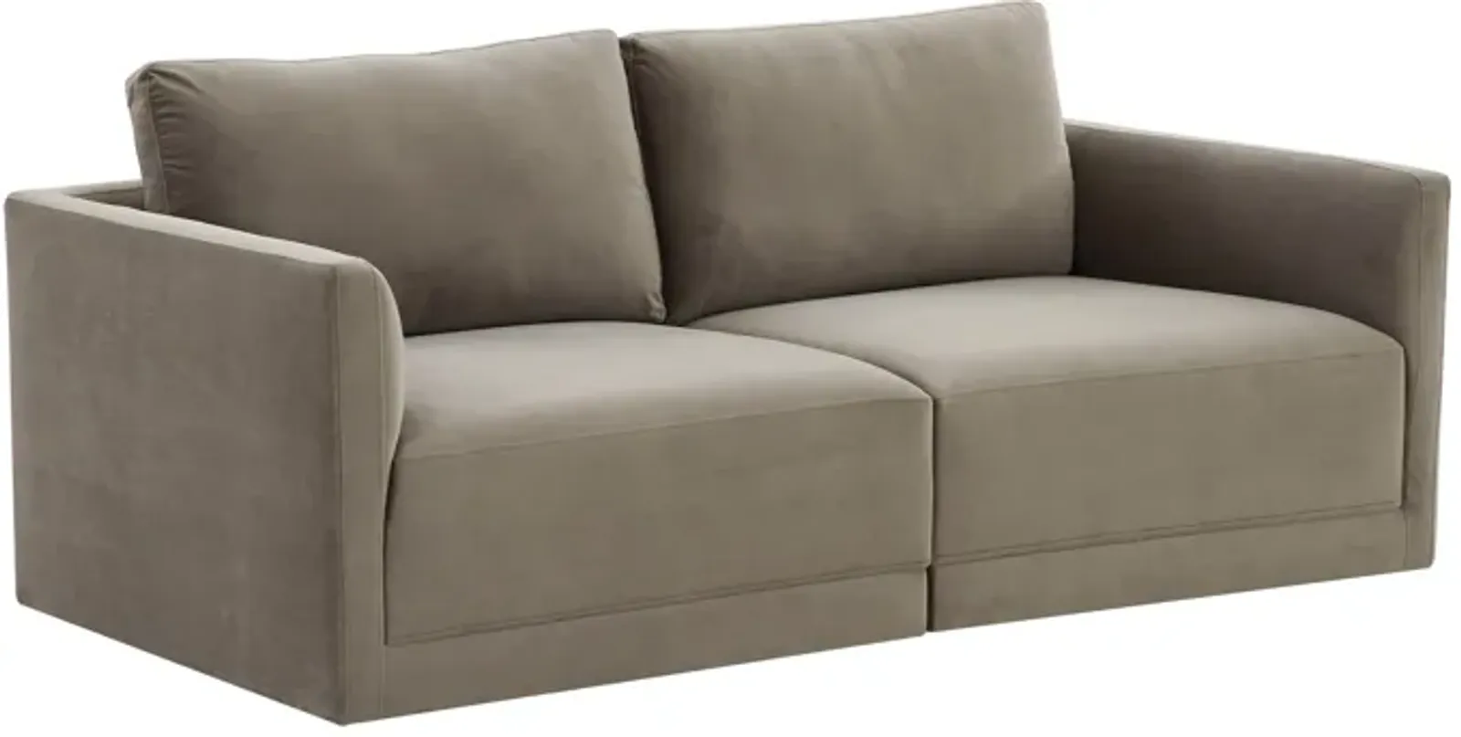 Willow Taupe Modular Loveseat