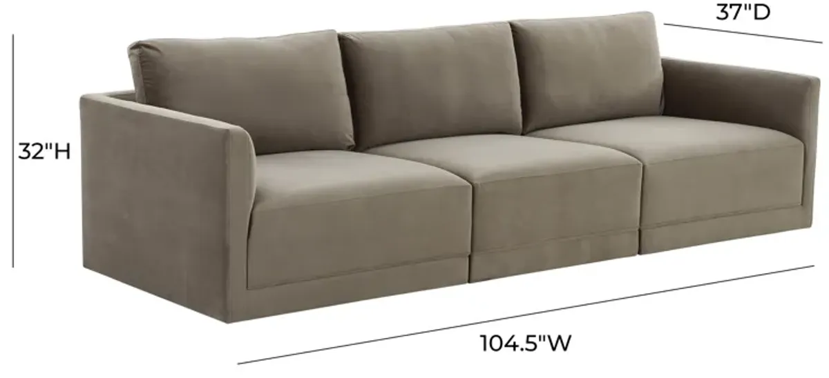 Willow Taupe Modular Sofa