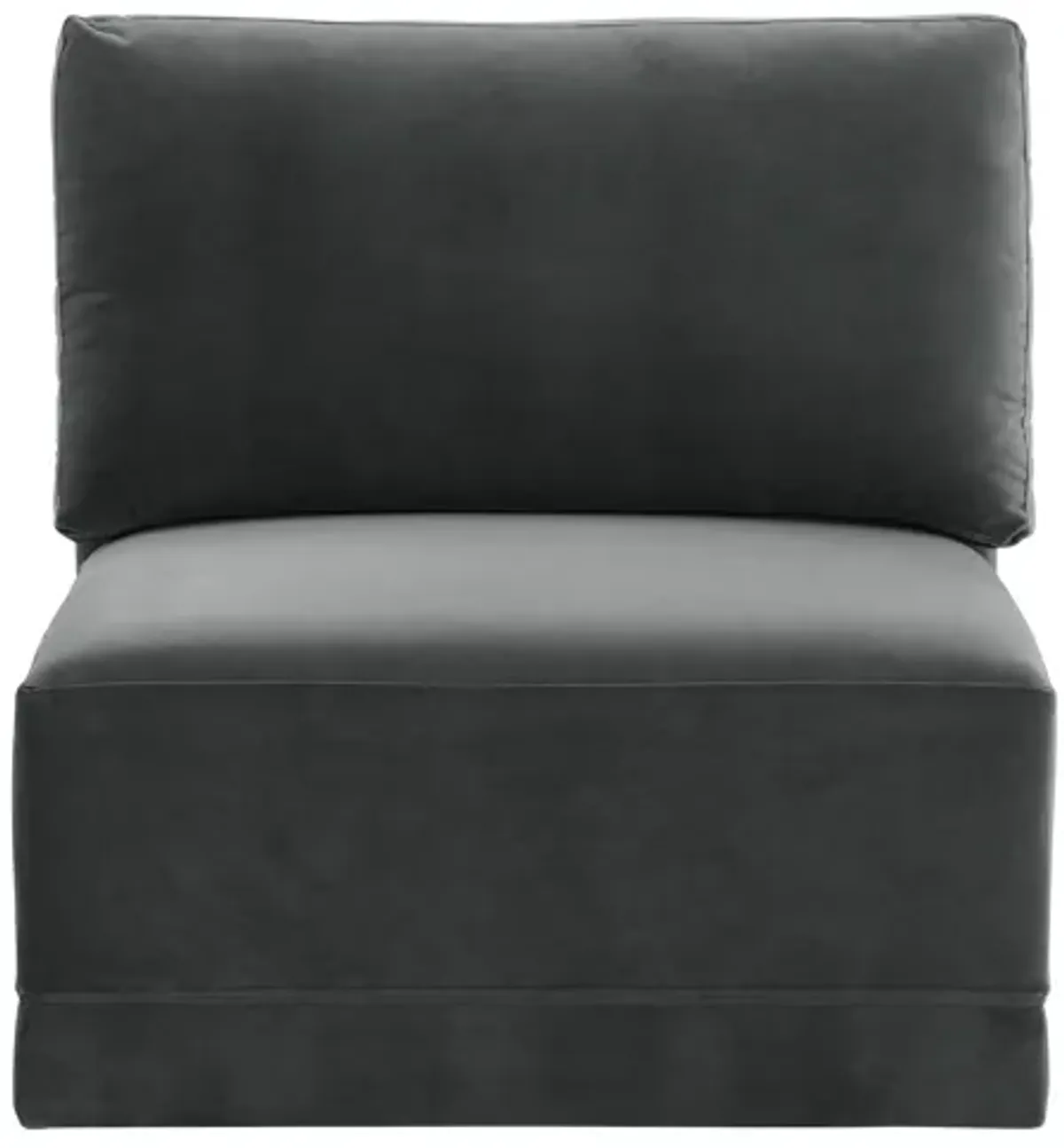 Willow Charcoal Armless Chair