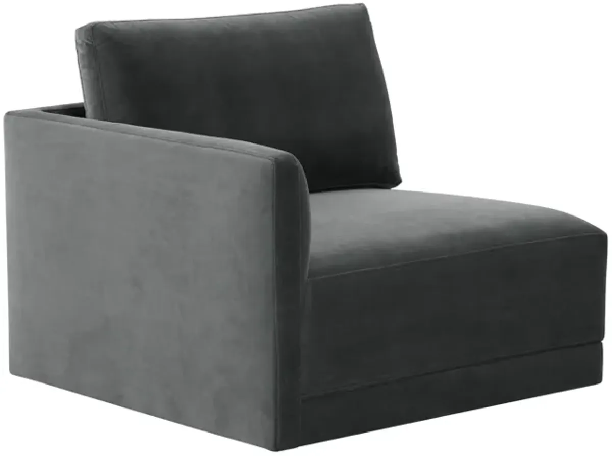 Willow Charcoal LAF Corner Chair