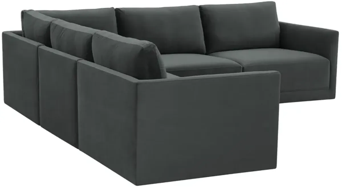 Willow Charcoal Modular L Sectional