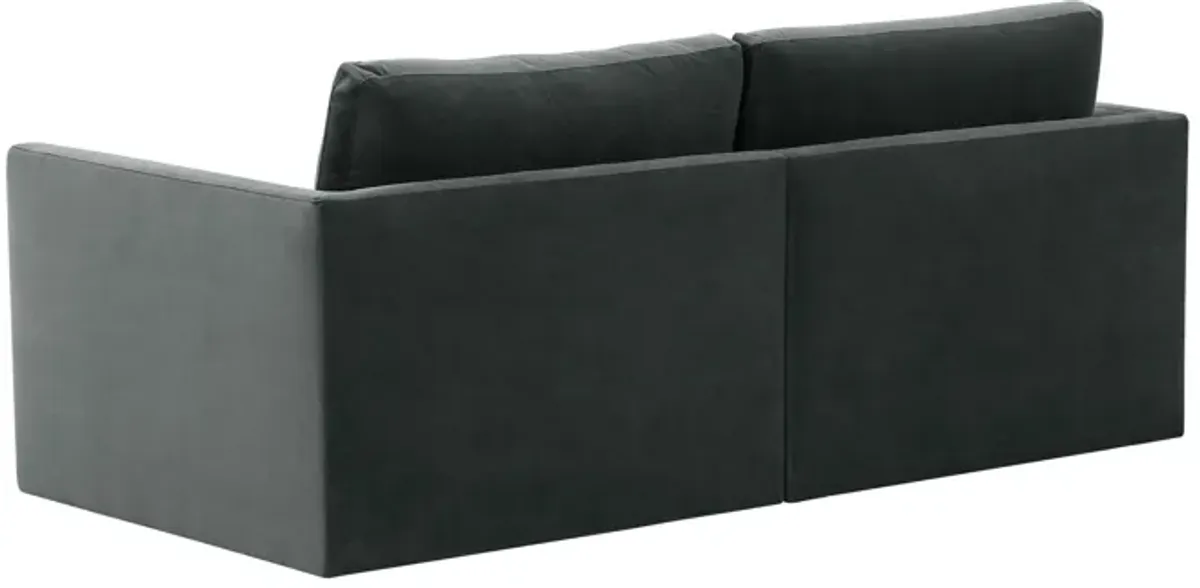 Willow Charcoal Modular Loveseat