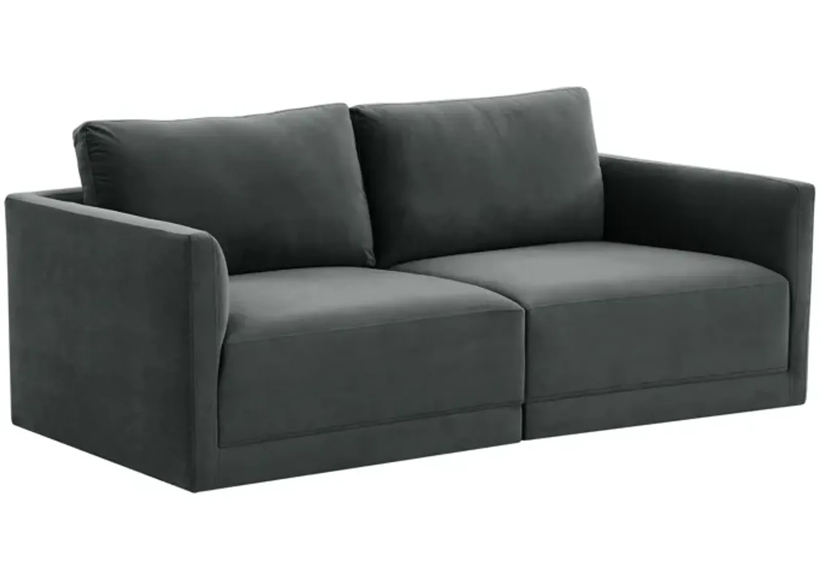 Willow Charcoal Modular Loveseat