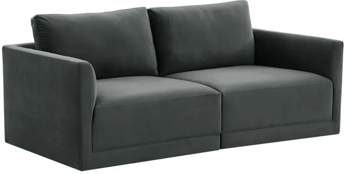 Willow Charcoal Modular Loveseat