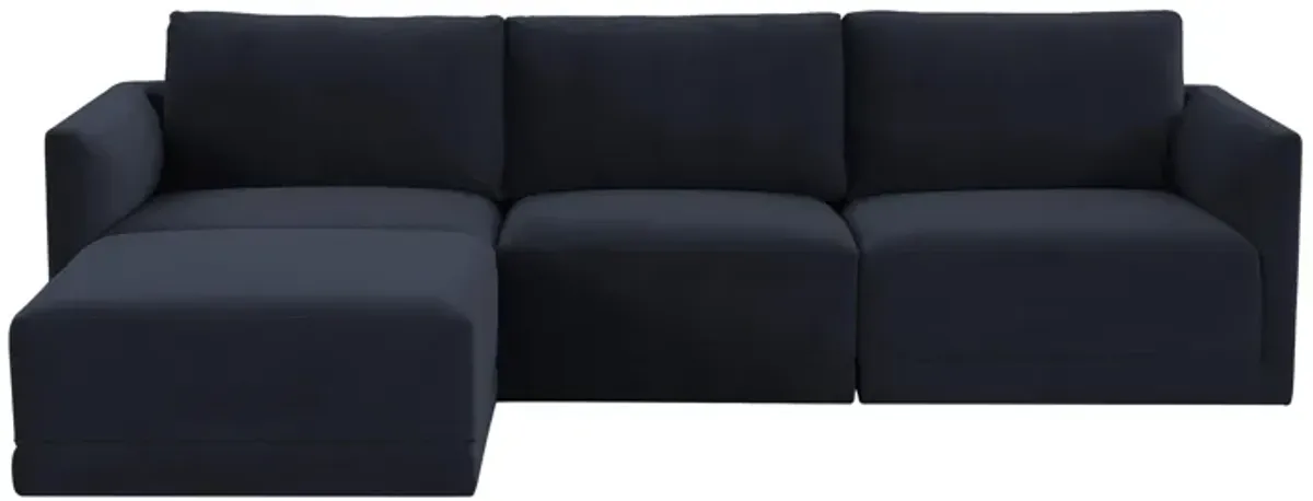 Willow Navy Modular Sectional