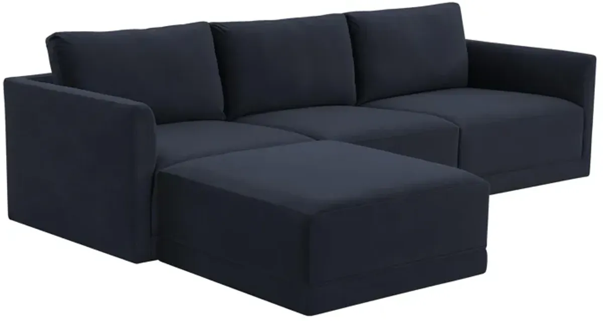 Willow Navy Modular Sectional