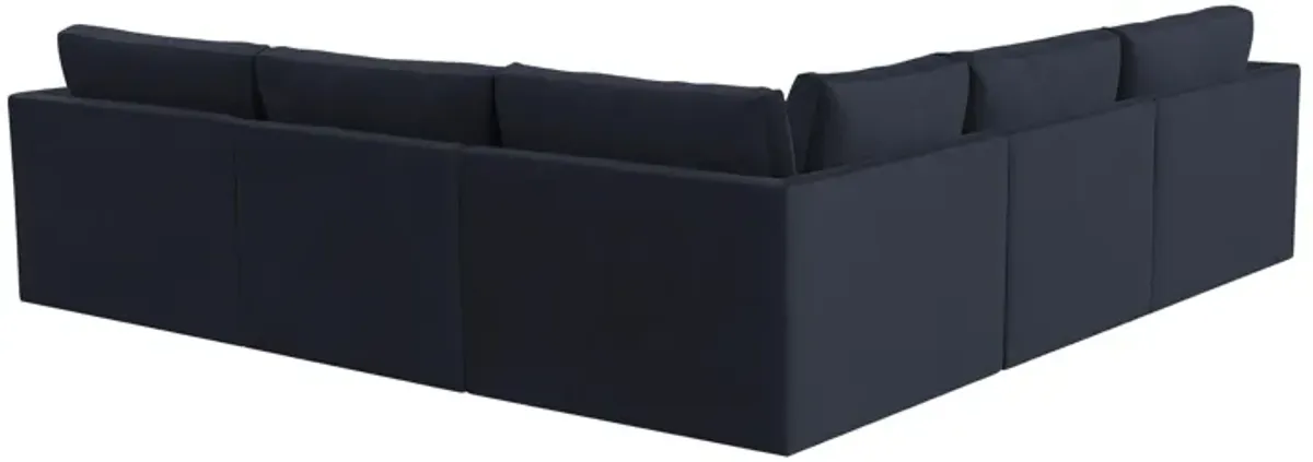 Willow Navy Modular L Sectional