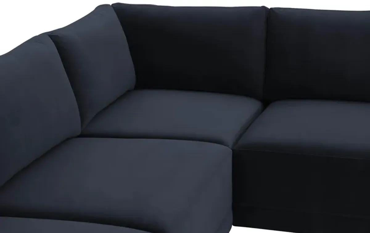 Willow Navy Modular L Sectional