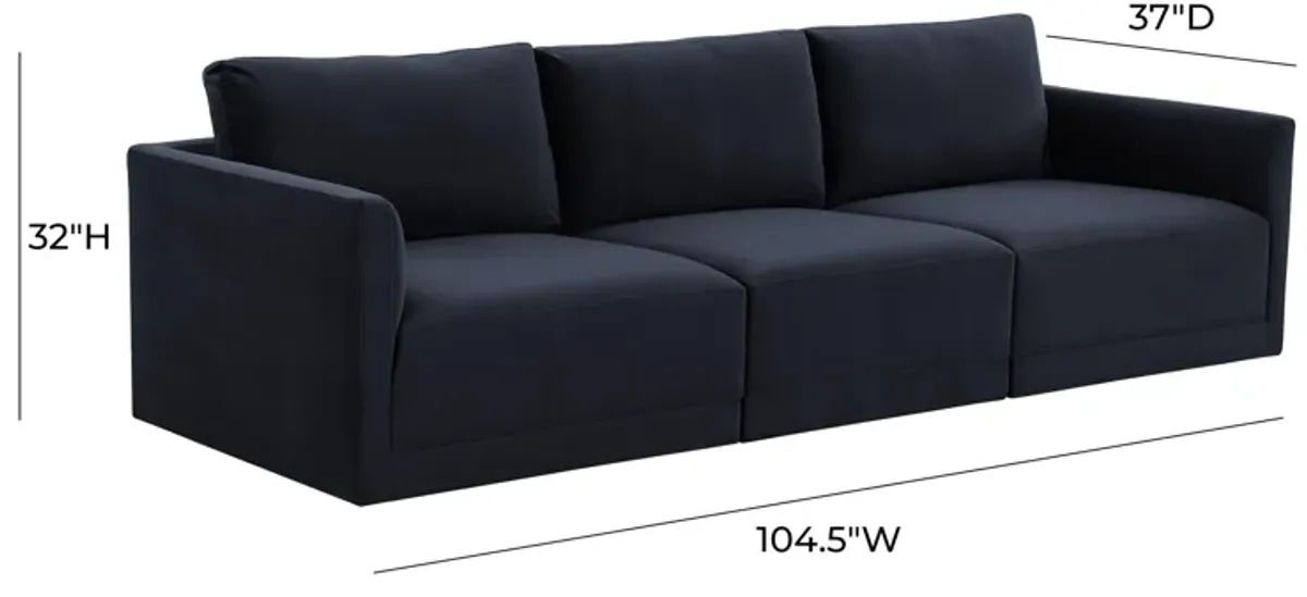 Willow Navy Modular Sofa