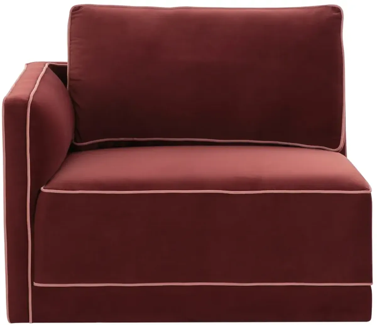 Willow Berry Red LAF Corner Chair