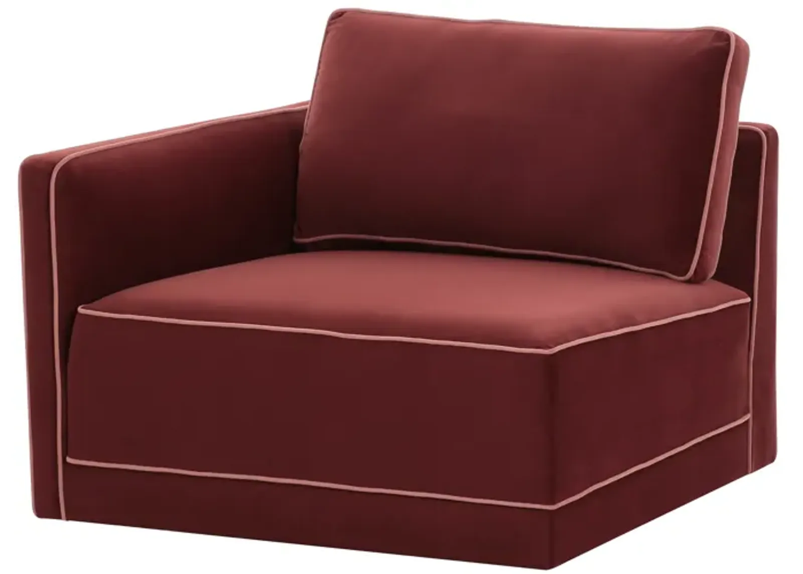 Willow Berry Red LAF Corner Chair