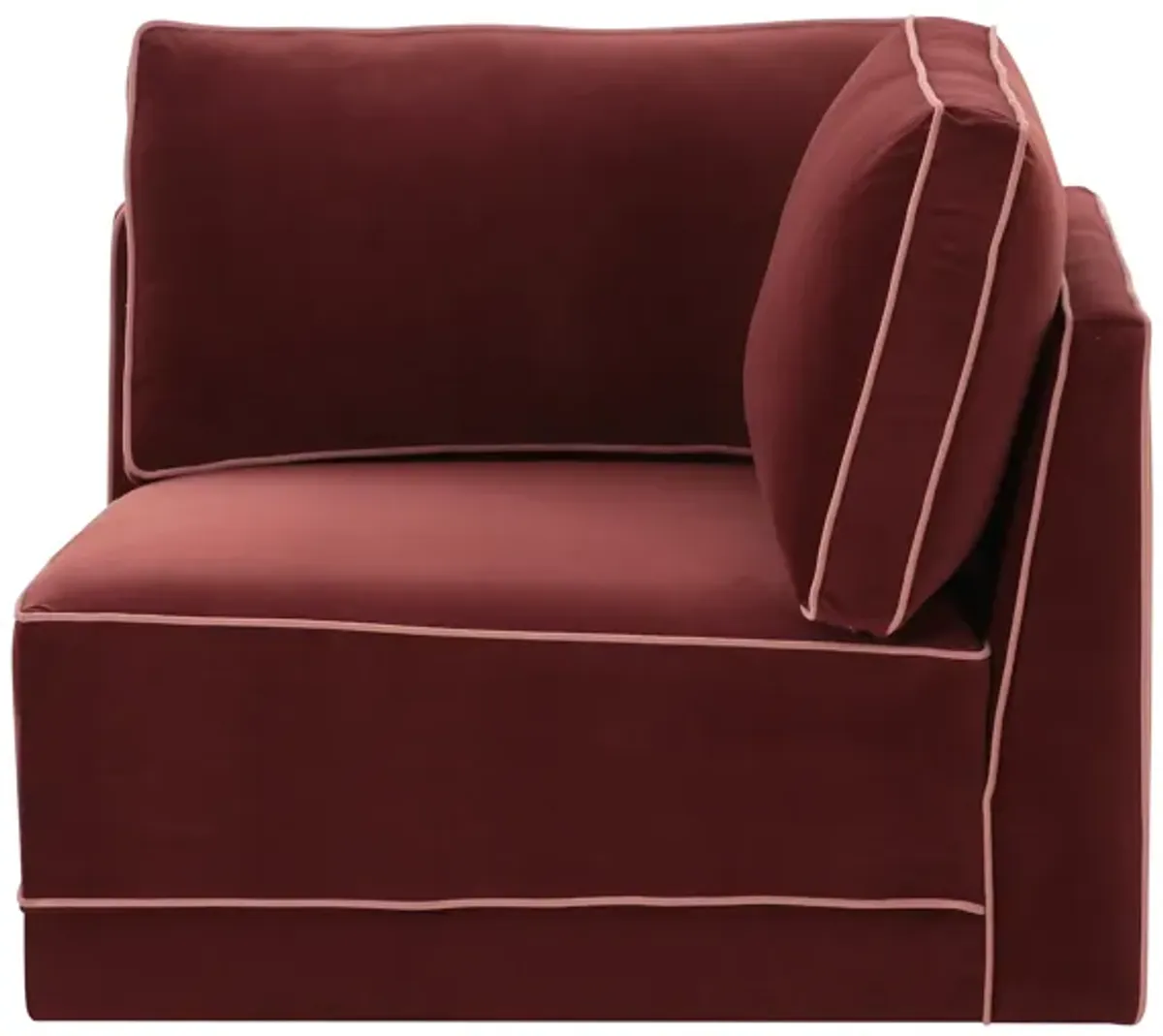 Willow Berry Red Corner Chair