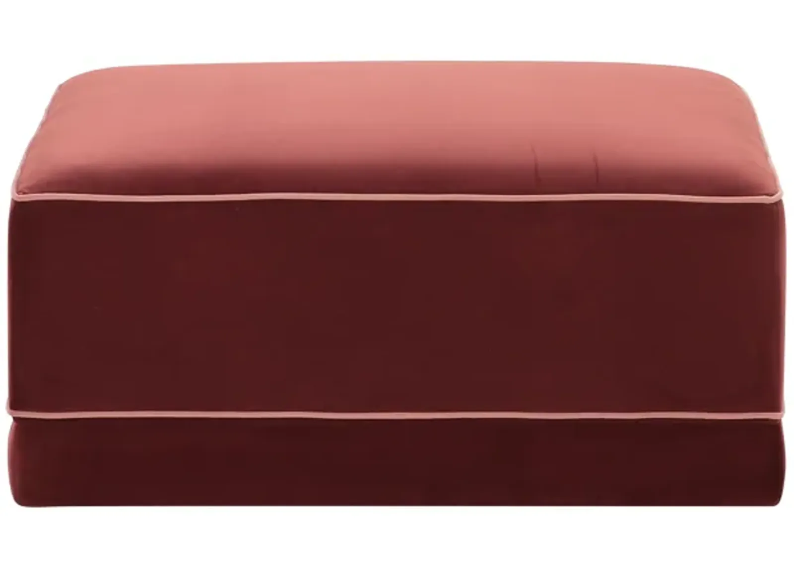 Willow Berry Red Ottoman