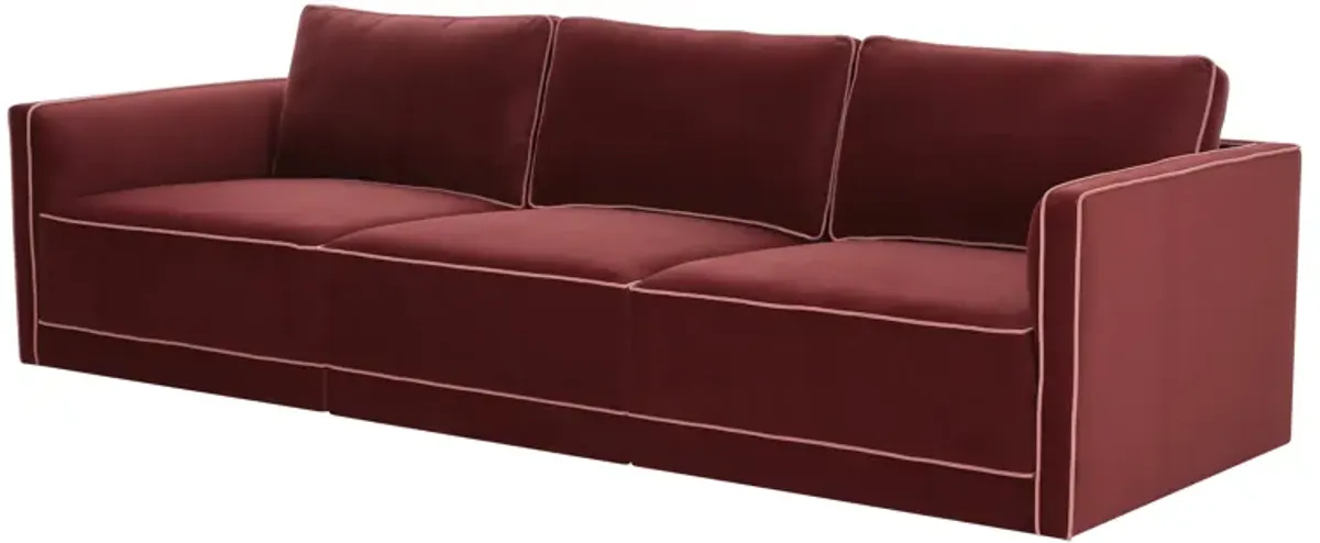 Willow Berry Red Modular Sofa