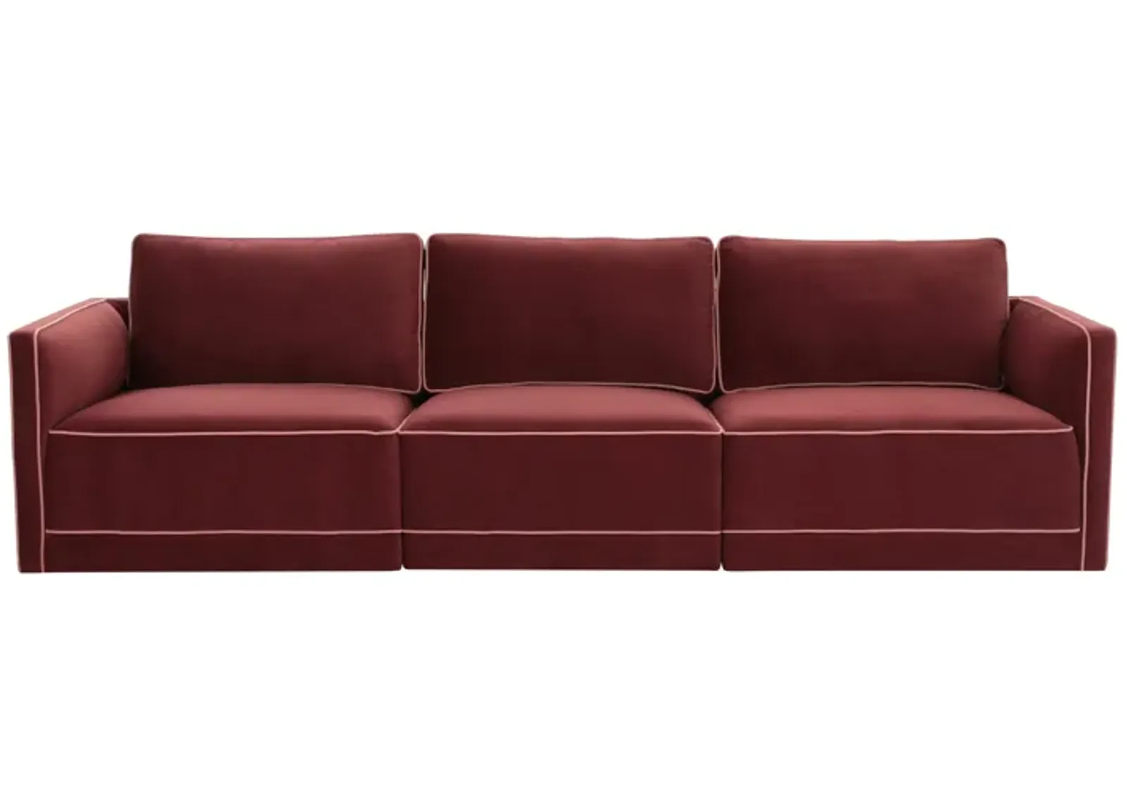 Willow Berry Red Modular Sofa