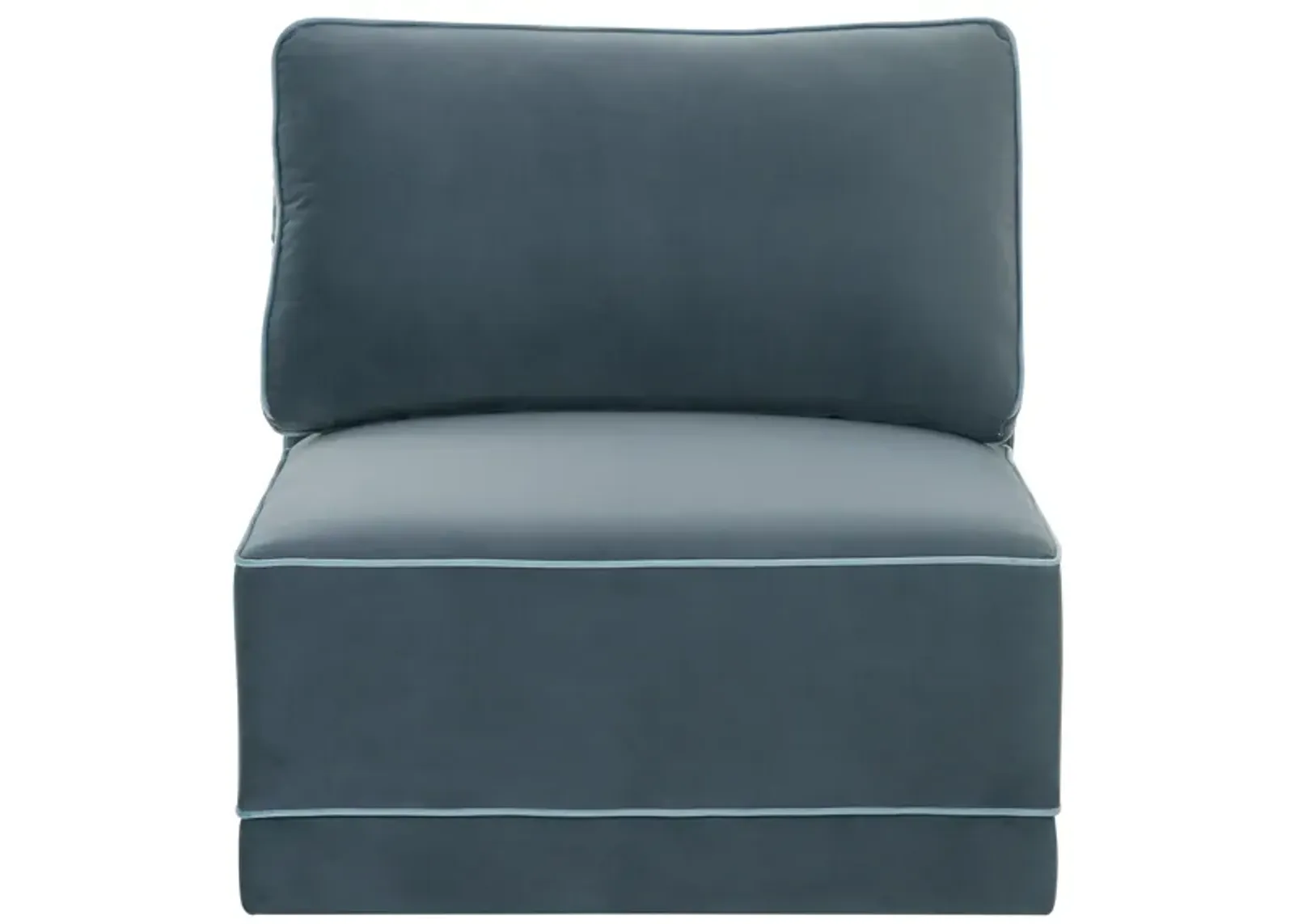 Willow Misty Blue Armless Chair