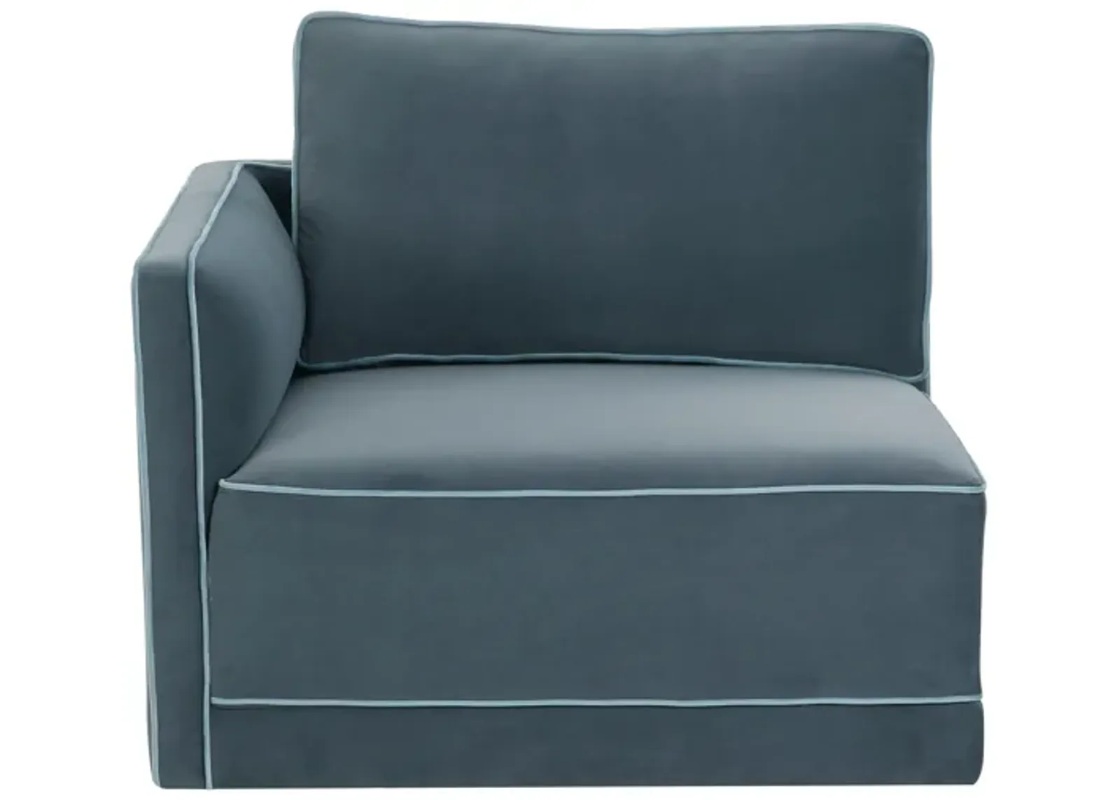 Willow Misty Blue LAF Corner Chair