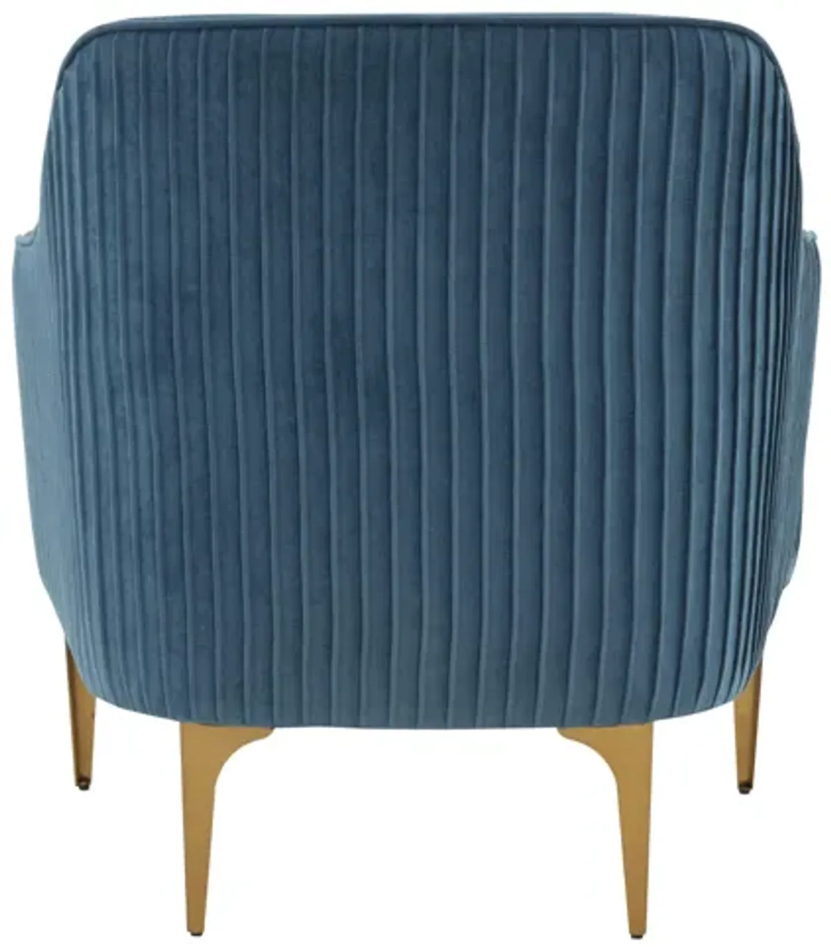 Serena Blue Velvet Accent Chair