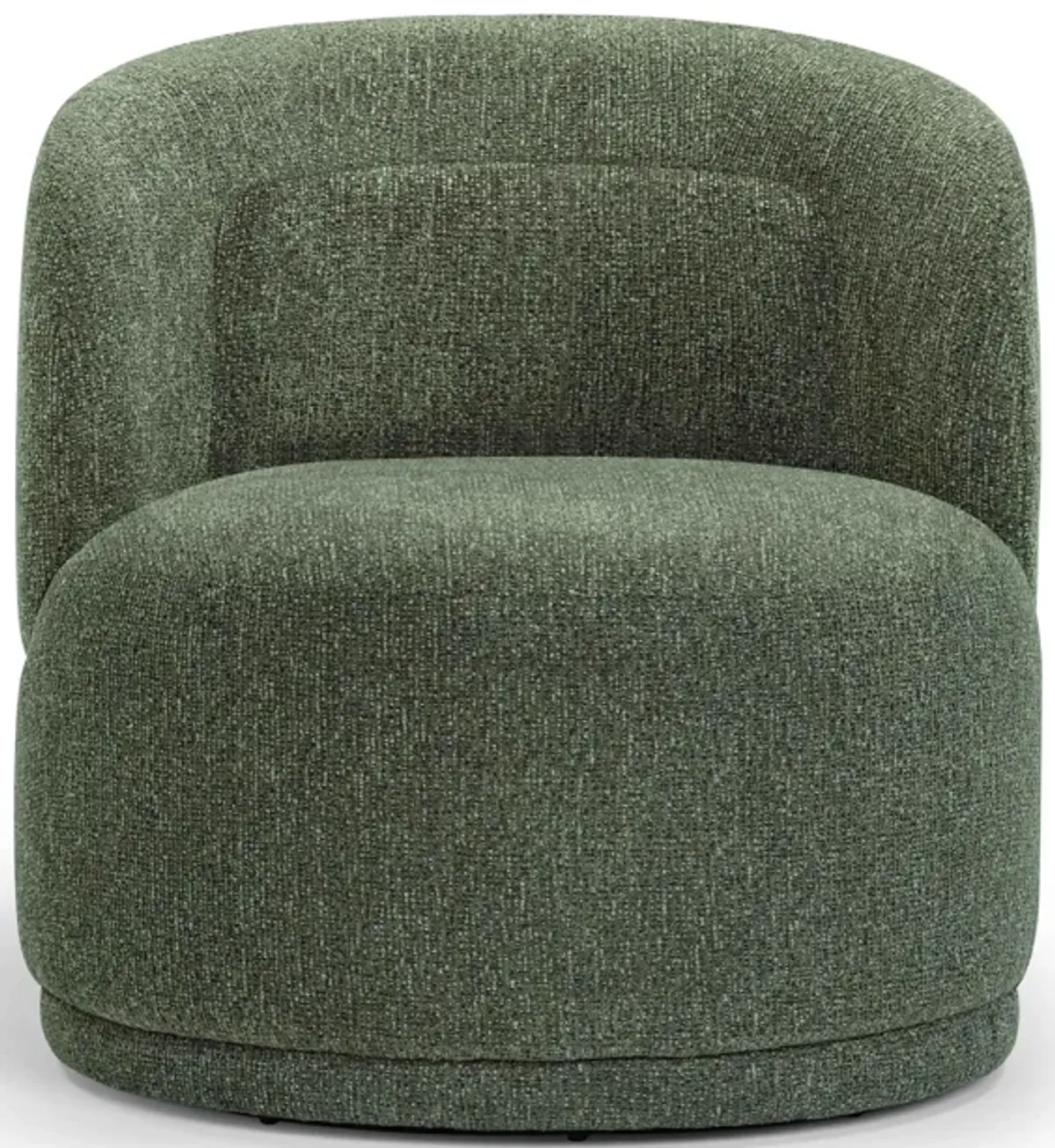 Massa Textured Green Swivel Accent Chair