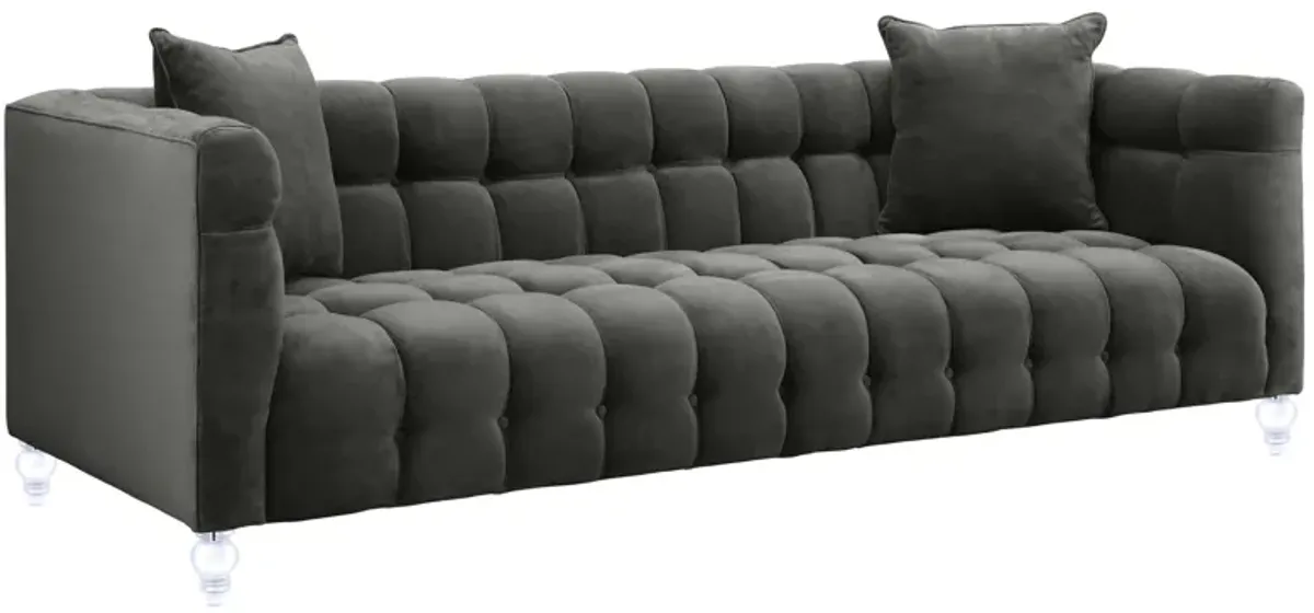 Bea Grey Velvet Sofa