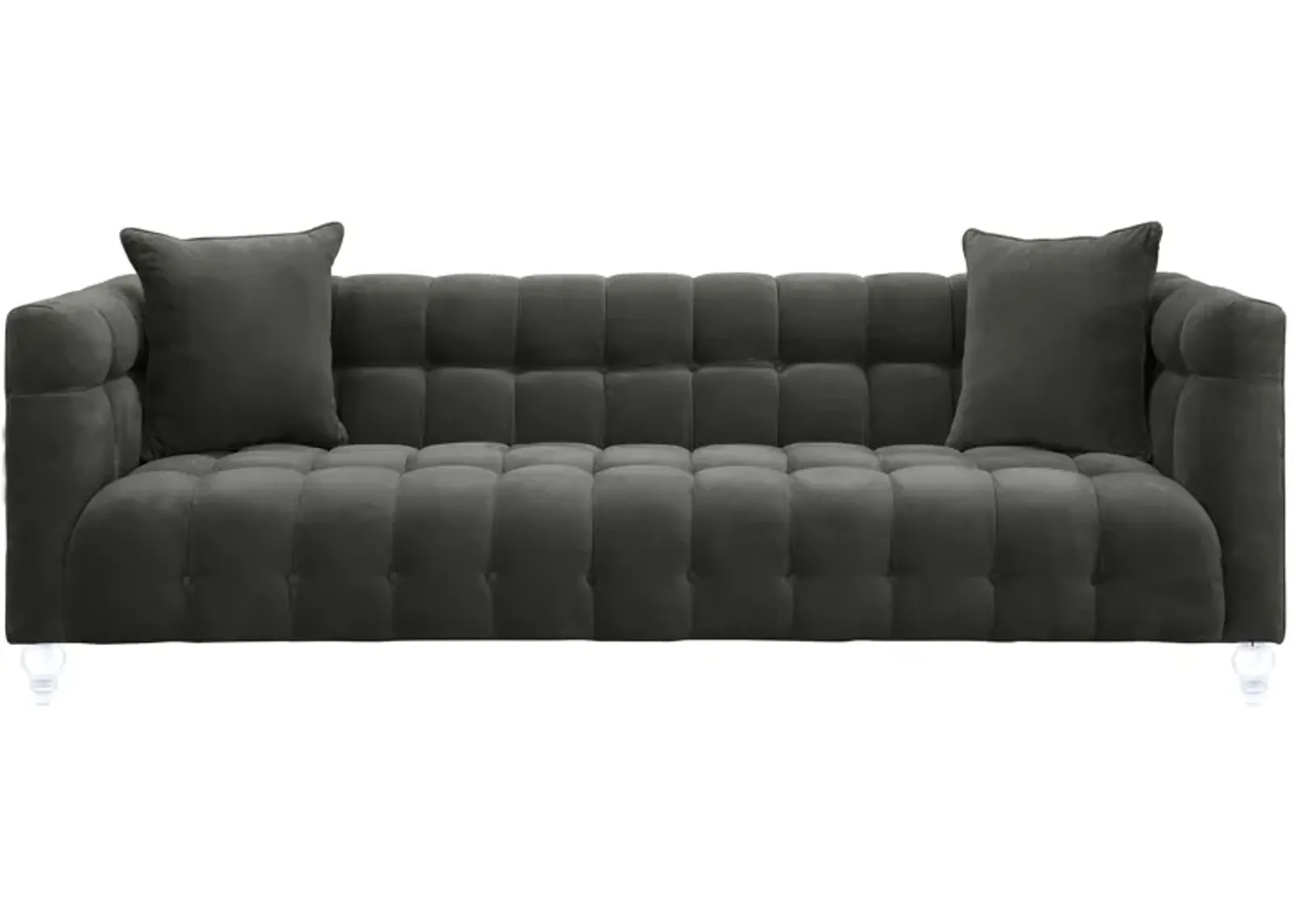 Bea Grey Velvet Sofa