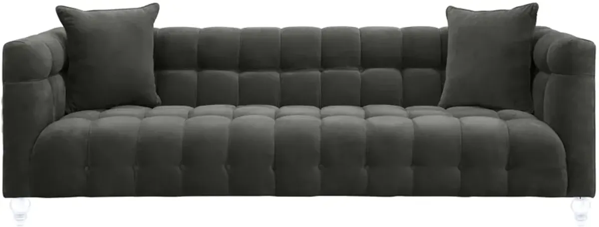 Bea Grey Velvet Sofa