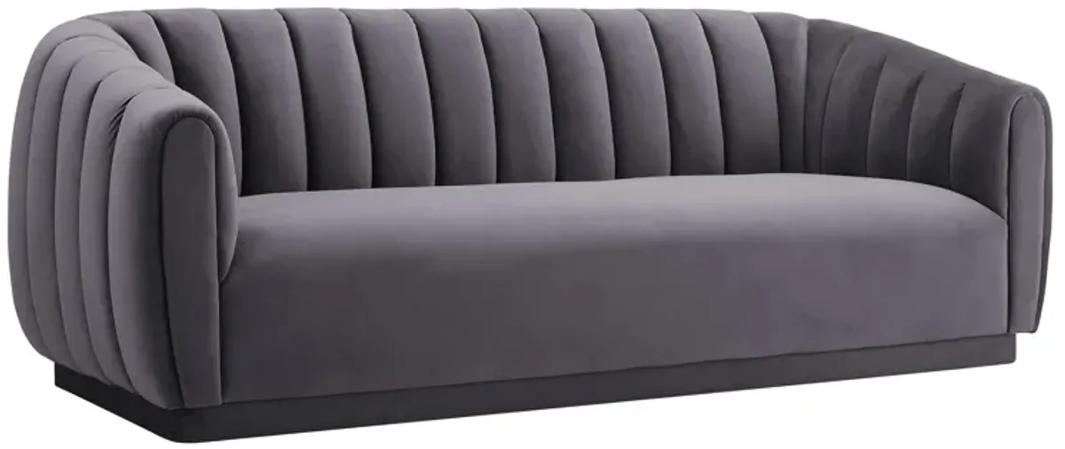 Arno Grey Velvet Sofa