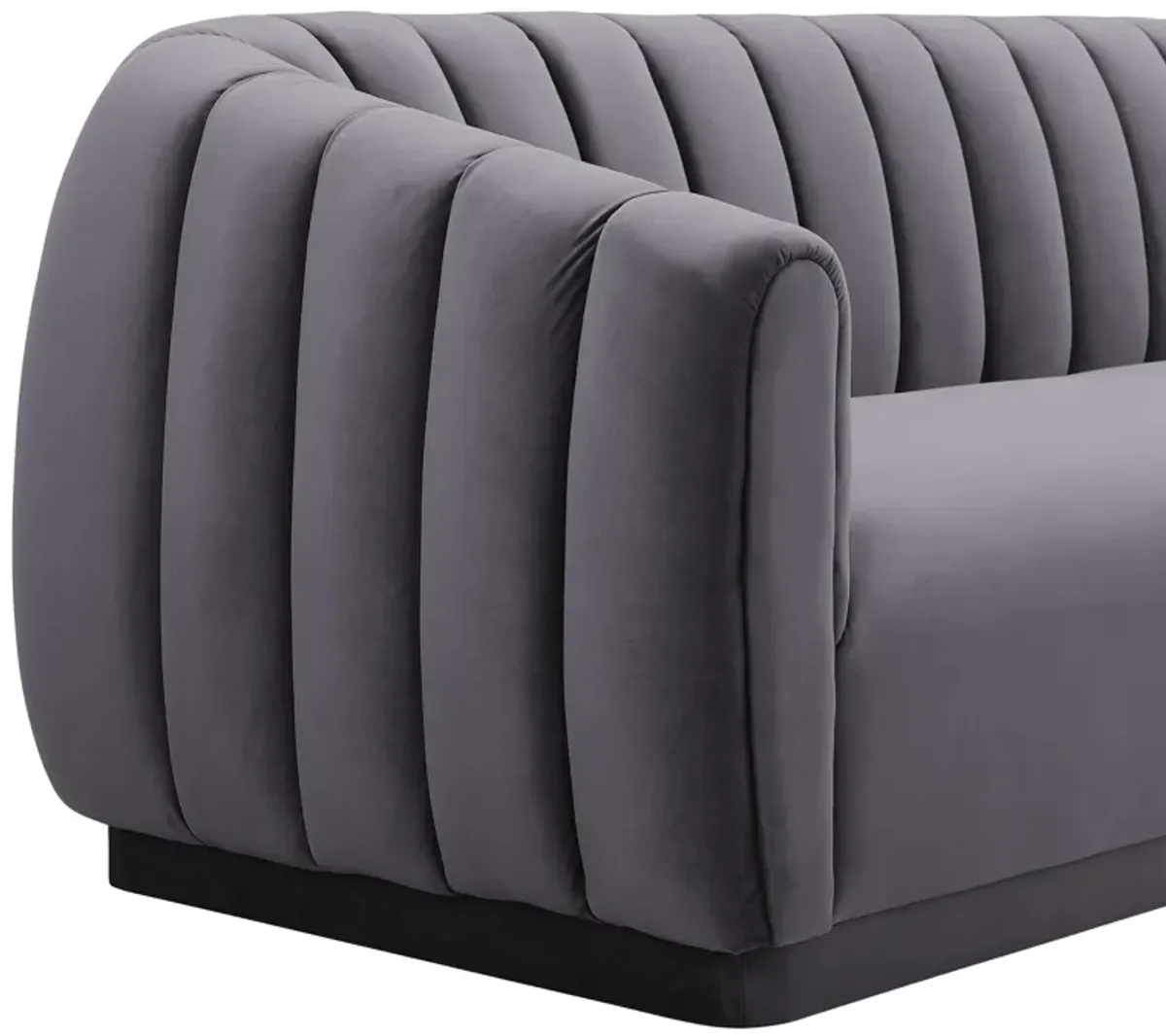 Arno Grey Velvet Sofa