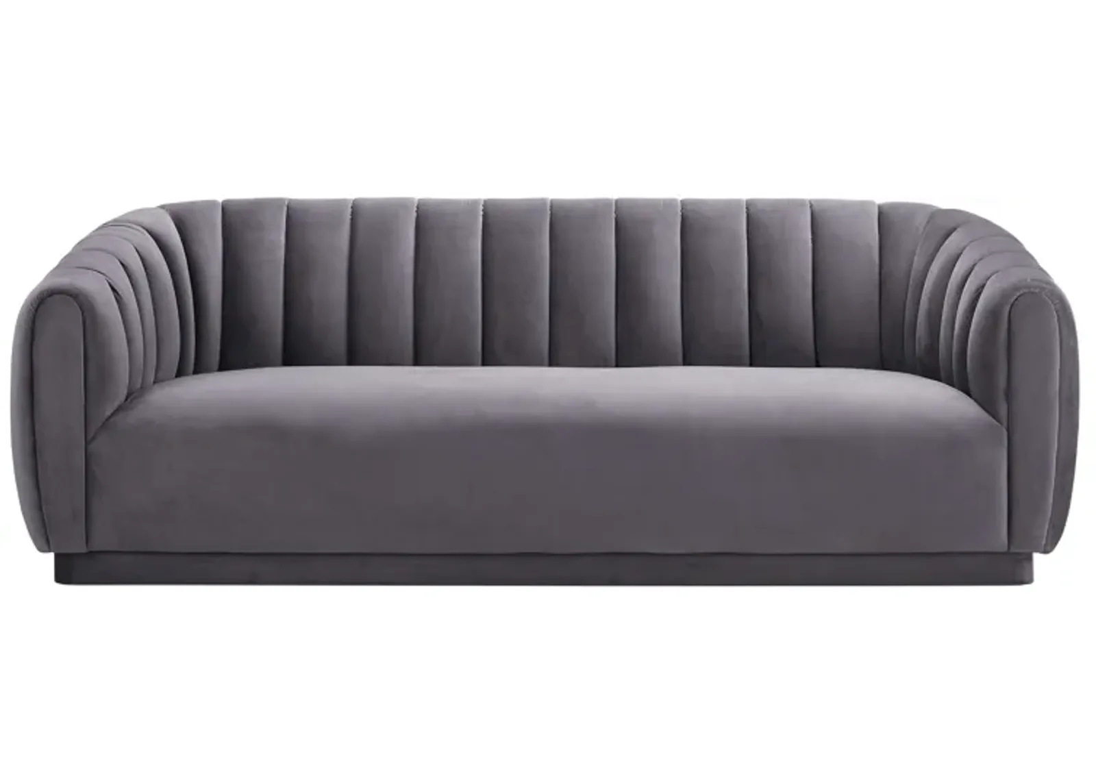 Arno Grey Velvet Sofa