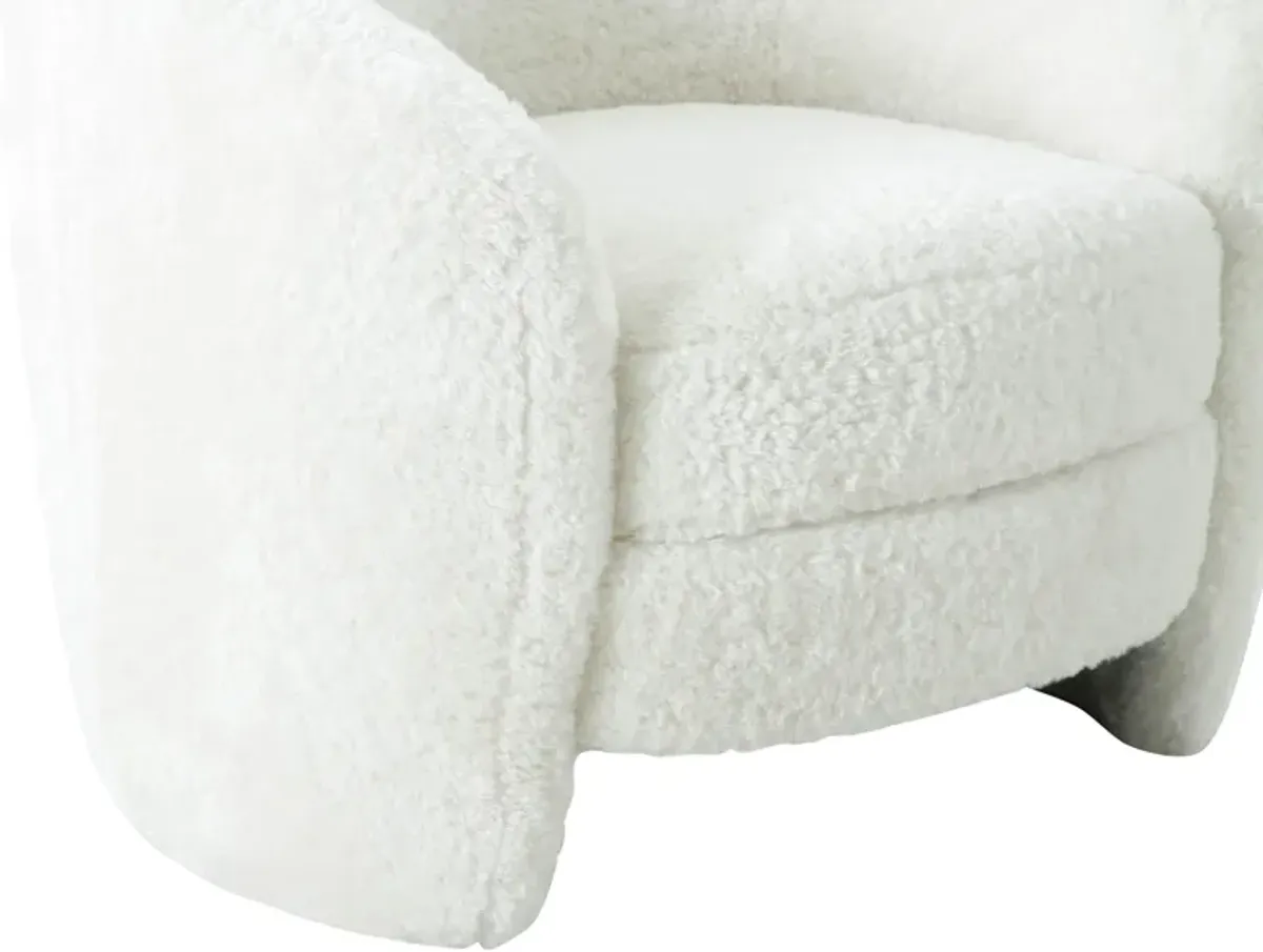 Dakota Faux Shearling Armchair