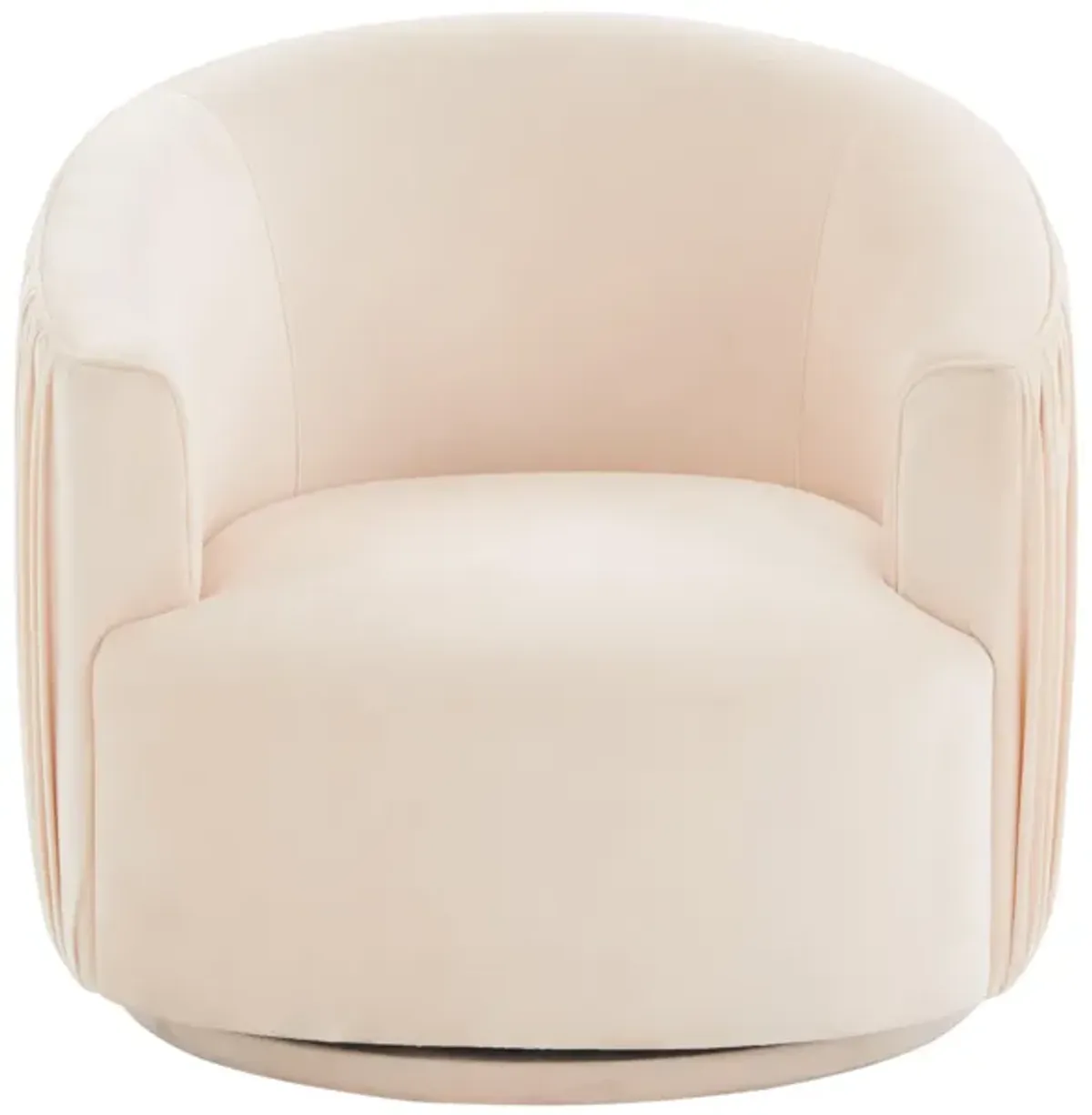 London Peche Pleated Swivel Chair