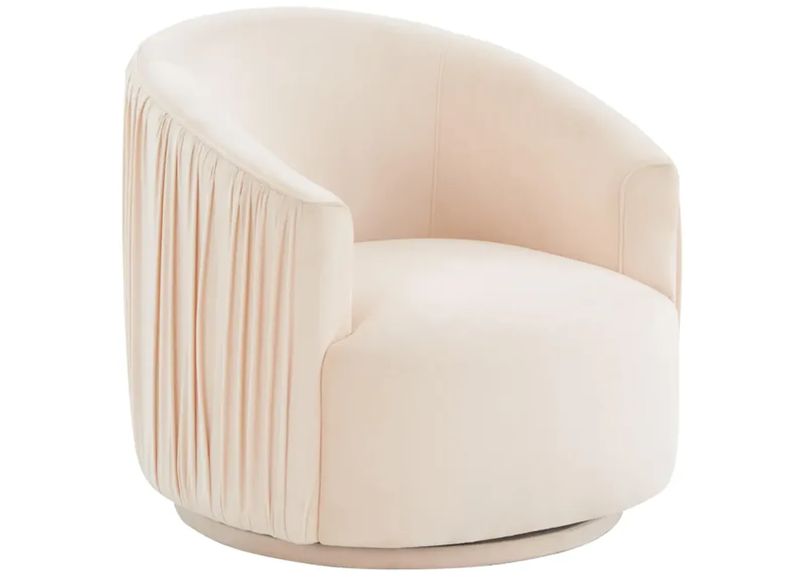 London Peche Pleated Swivel Chair