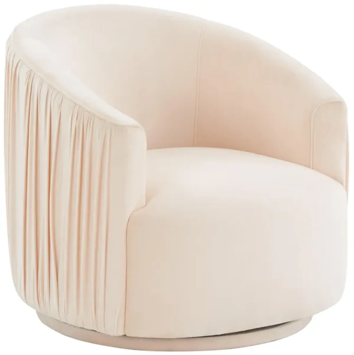 London Peche Pleated Swivel Chair