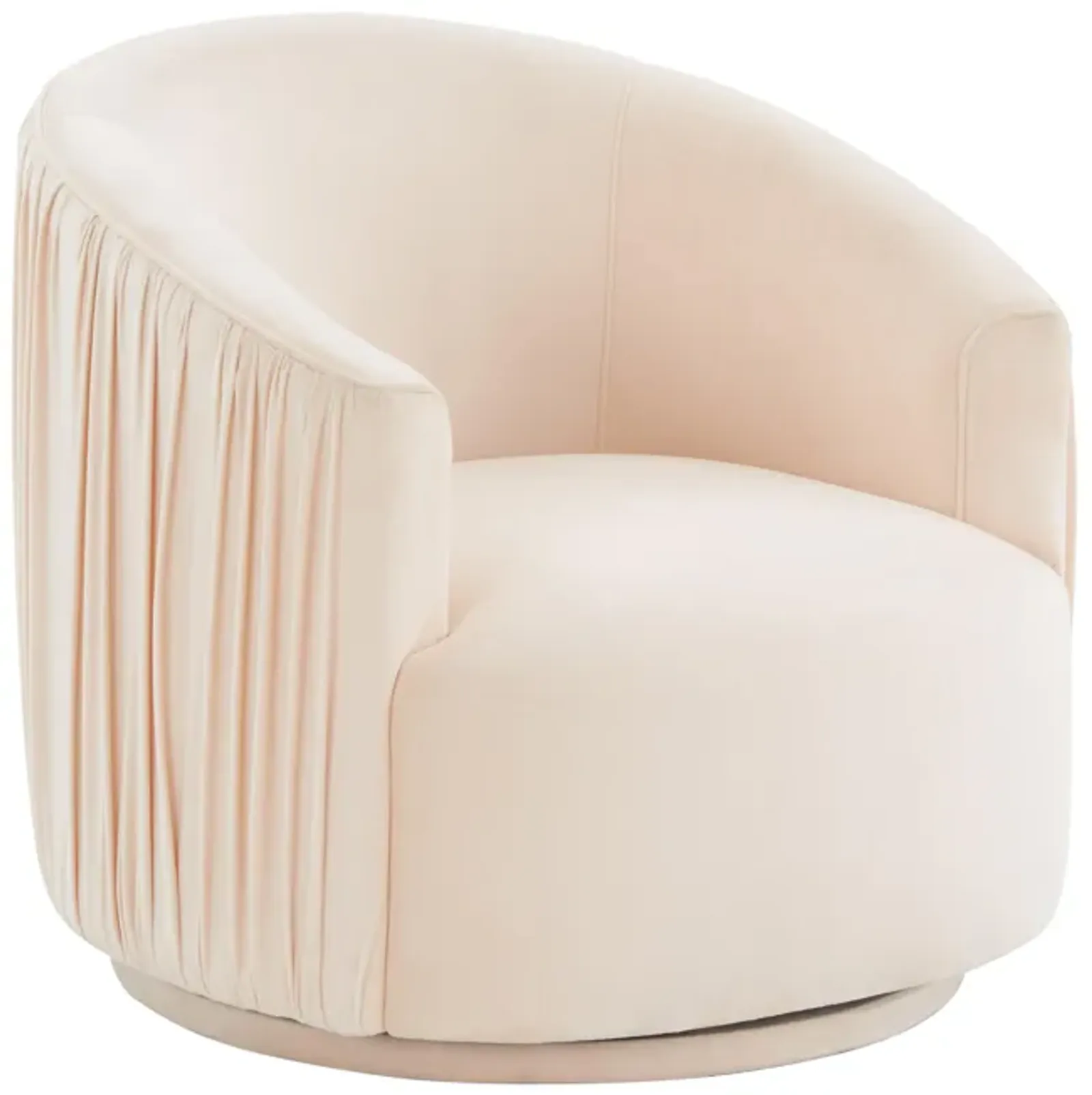 London Peche Pleated Swivel Chair