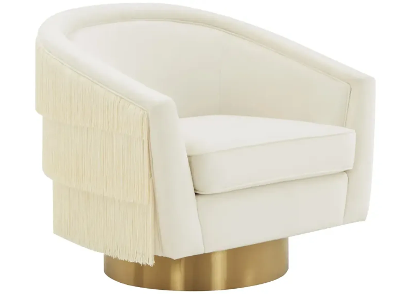 Flapper Cream Swivel Chair