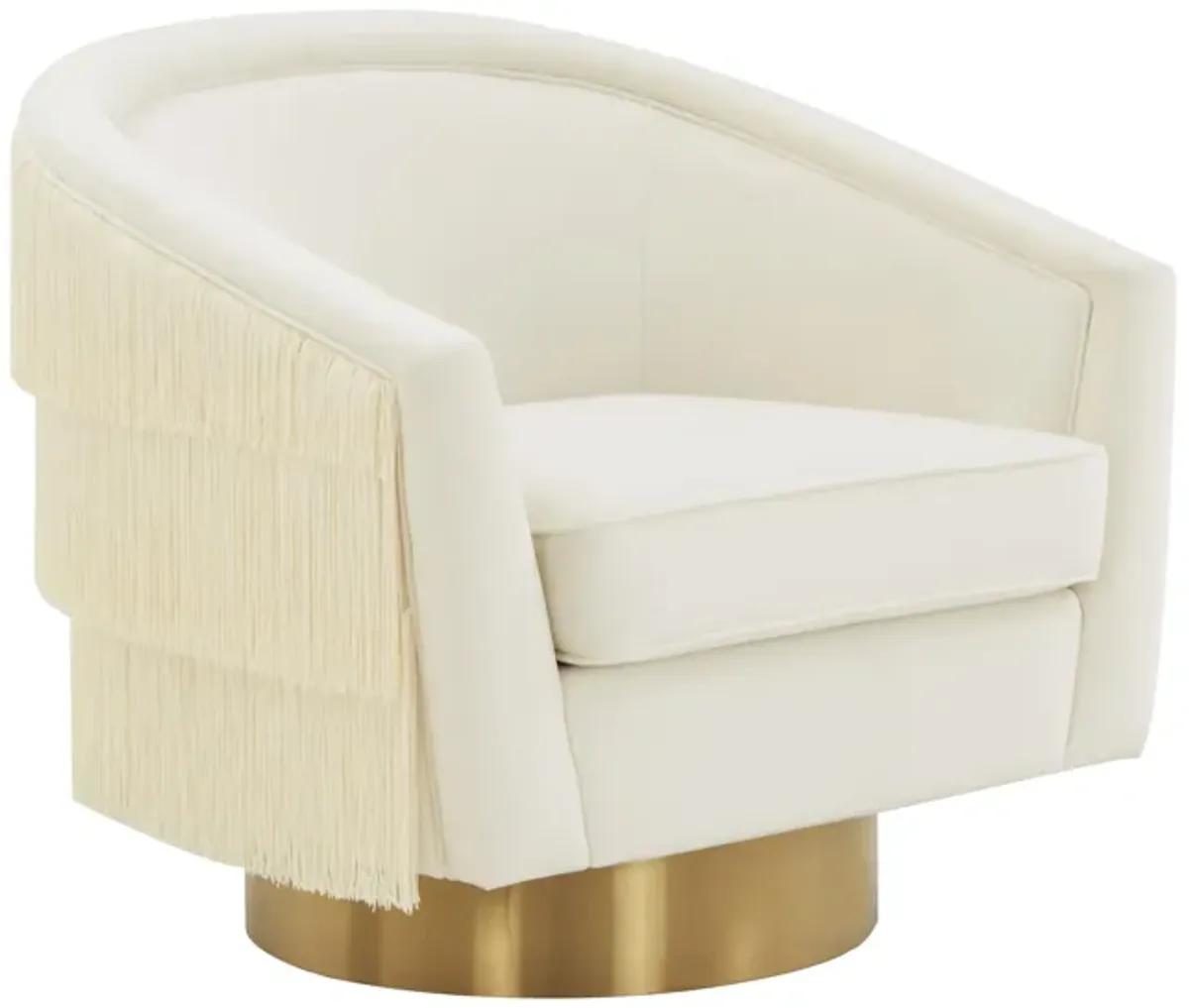 Flapper Cream Swivel Chair