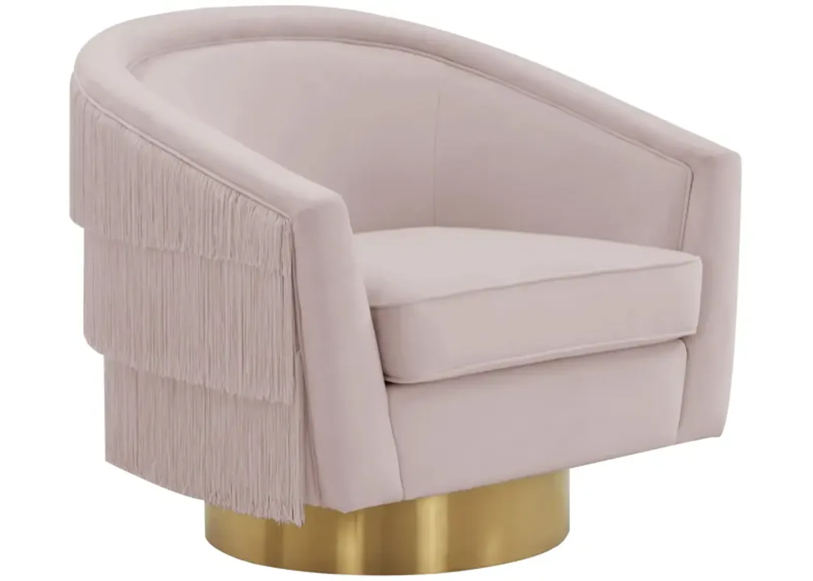 Flapper Blush Swivel Chair