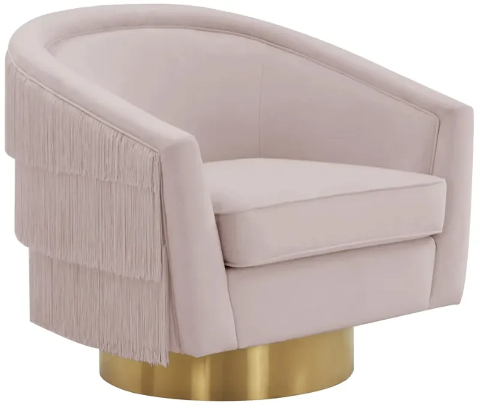 Flapper Blush Swivel Chair