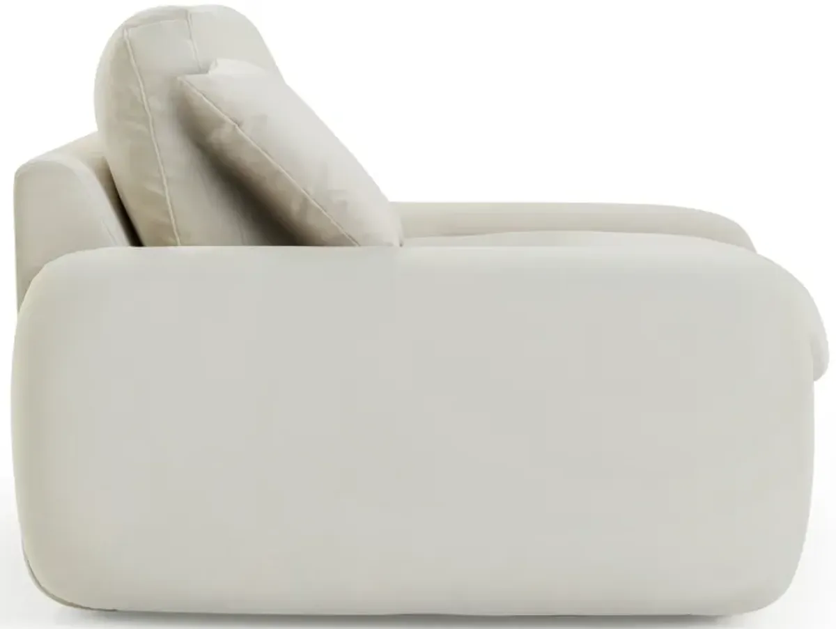 Rachelle Cream Velvet Lounge Chair