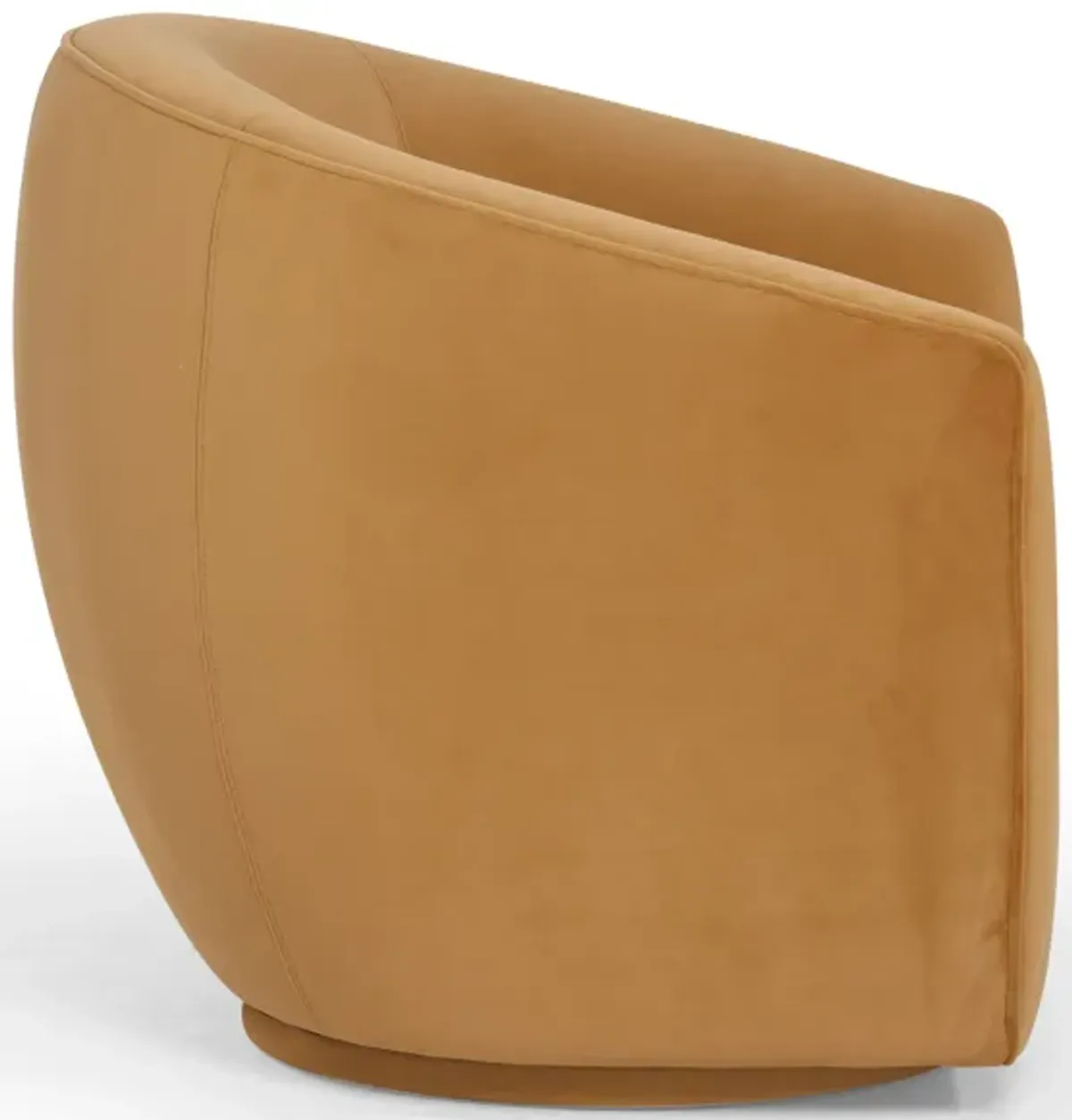 Jordan Tan Velvet Swivel Chair
