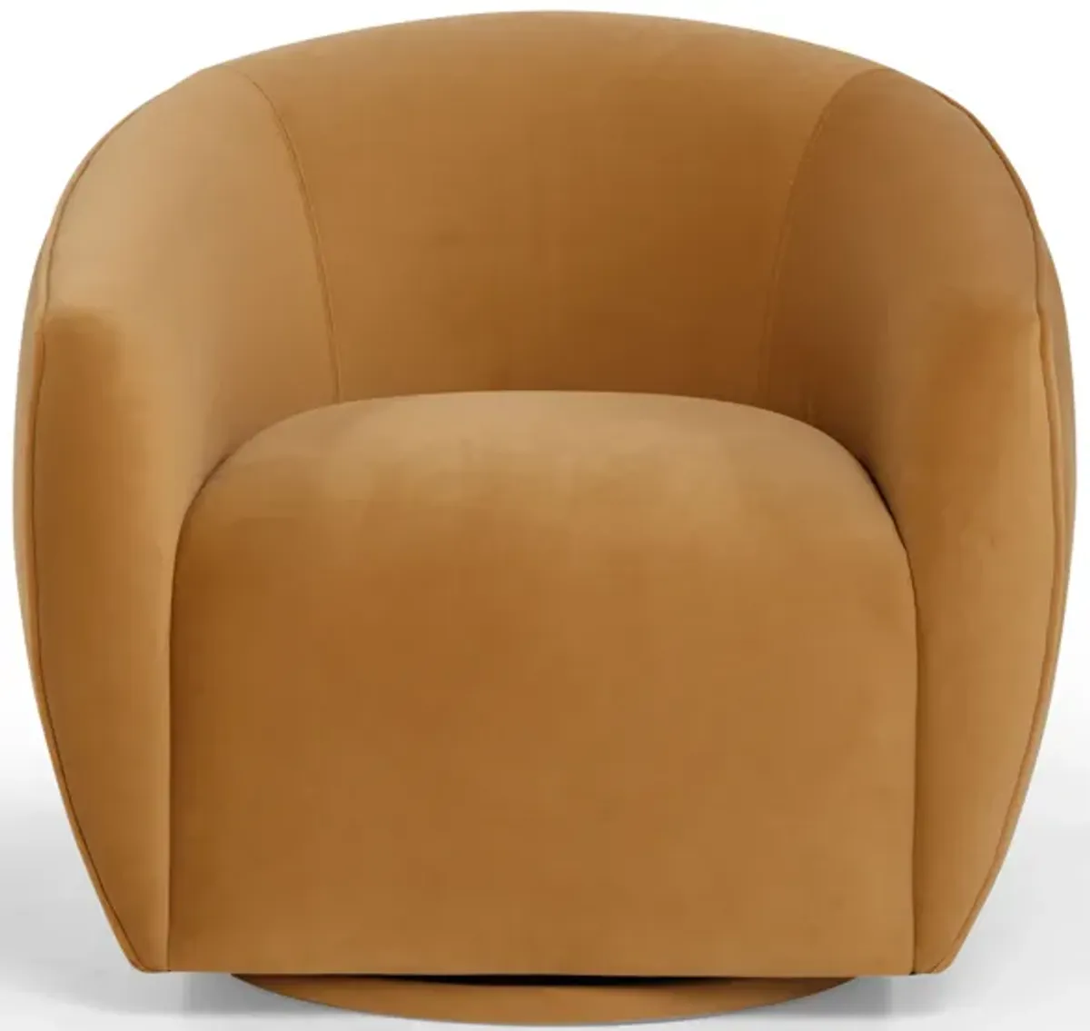 Jordan Tan Velvet Swivel Chair